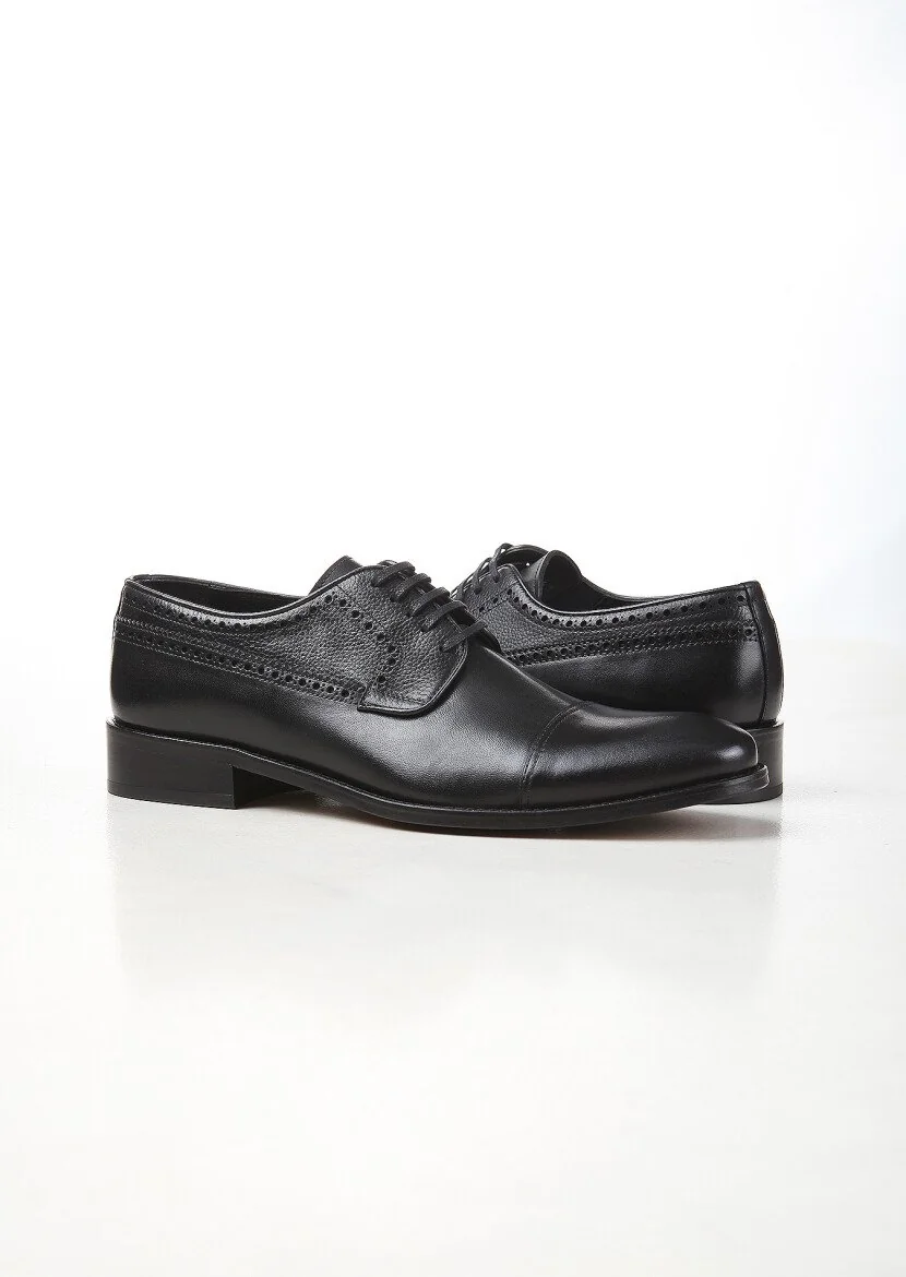 Black Leather Shoes - 3