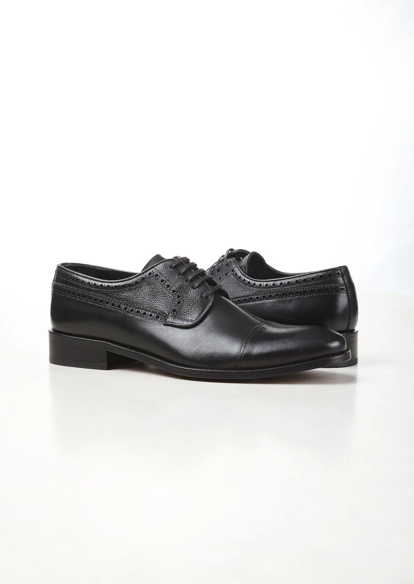 Black Leather Shoes - 3