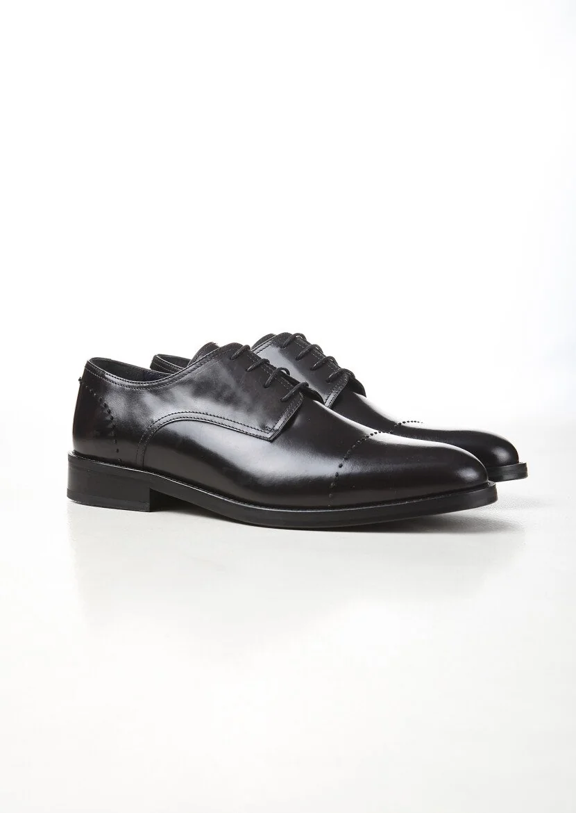 Black Leather Shoes - 2