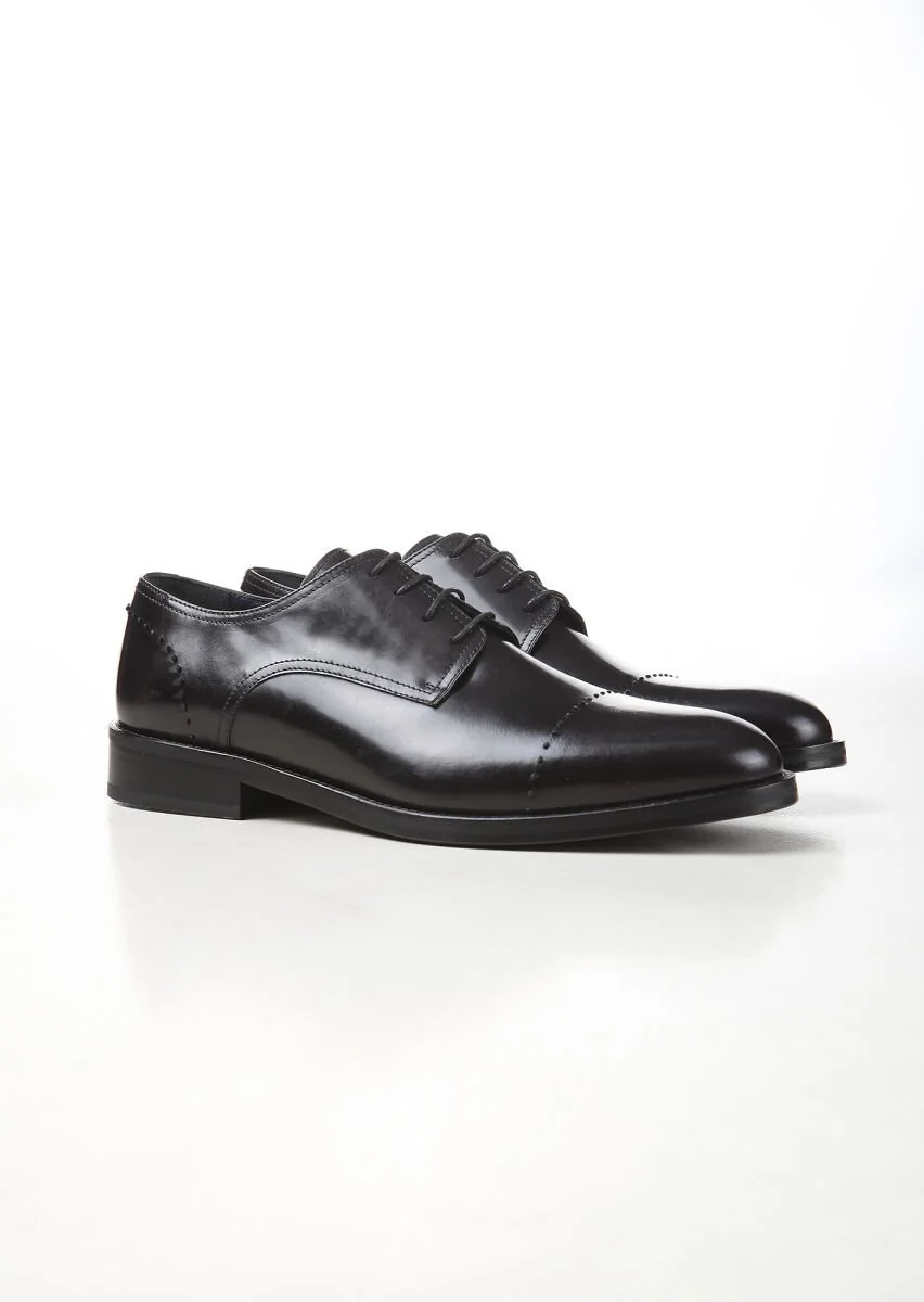 Black Leather Shoes - 2