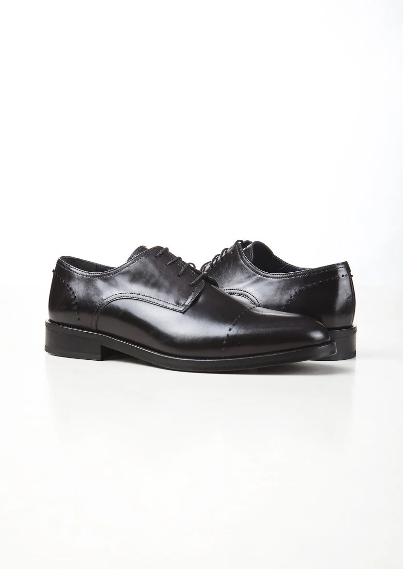 Black Leather Shoes - 3