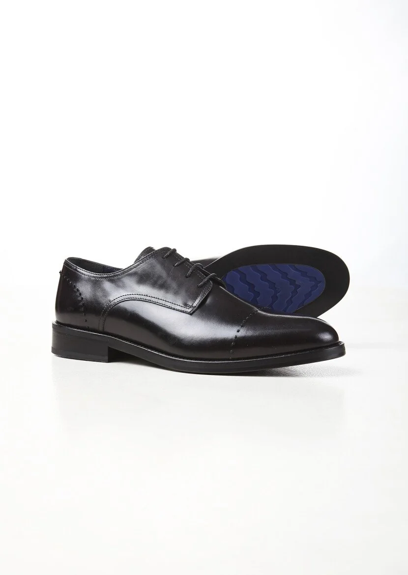 Black Leather Shoes - 4