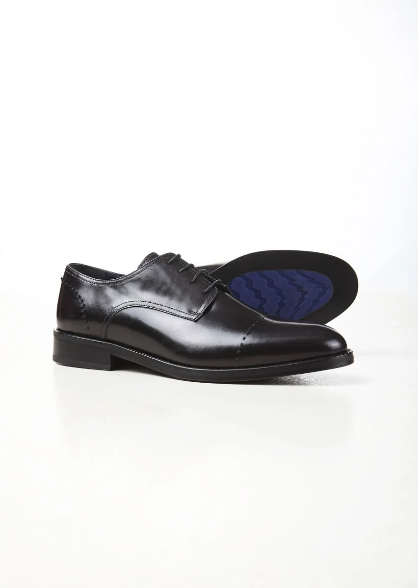 Black Leather Shoes - 4