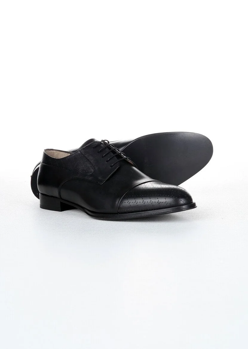Black Leather Shoes - 4