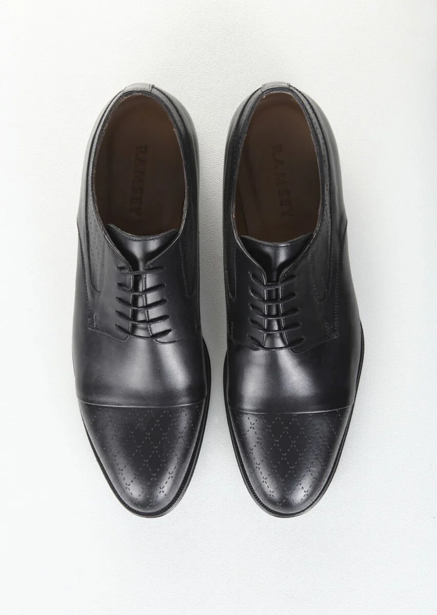Black Leather Shoes - 5