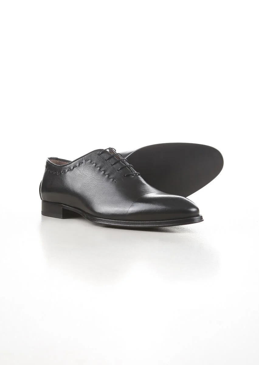 Black Leather Shoes - 4