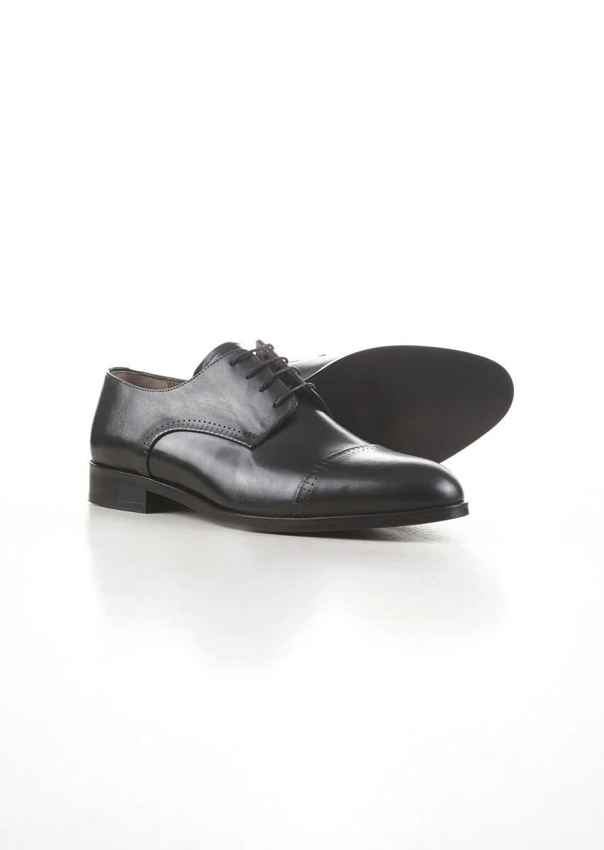 Black Leather Shoes - 4