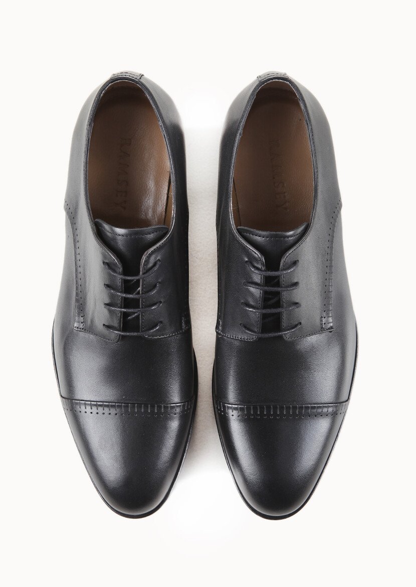 Black Leather Shoes - 5
