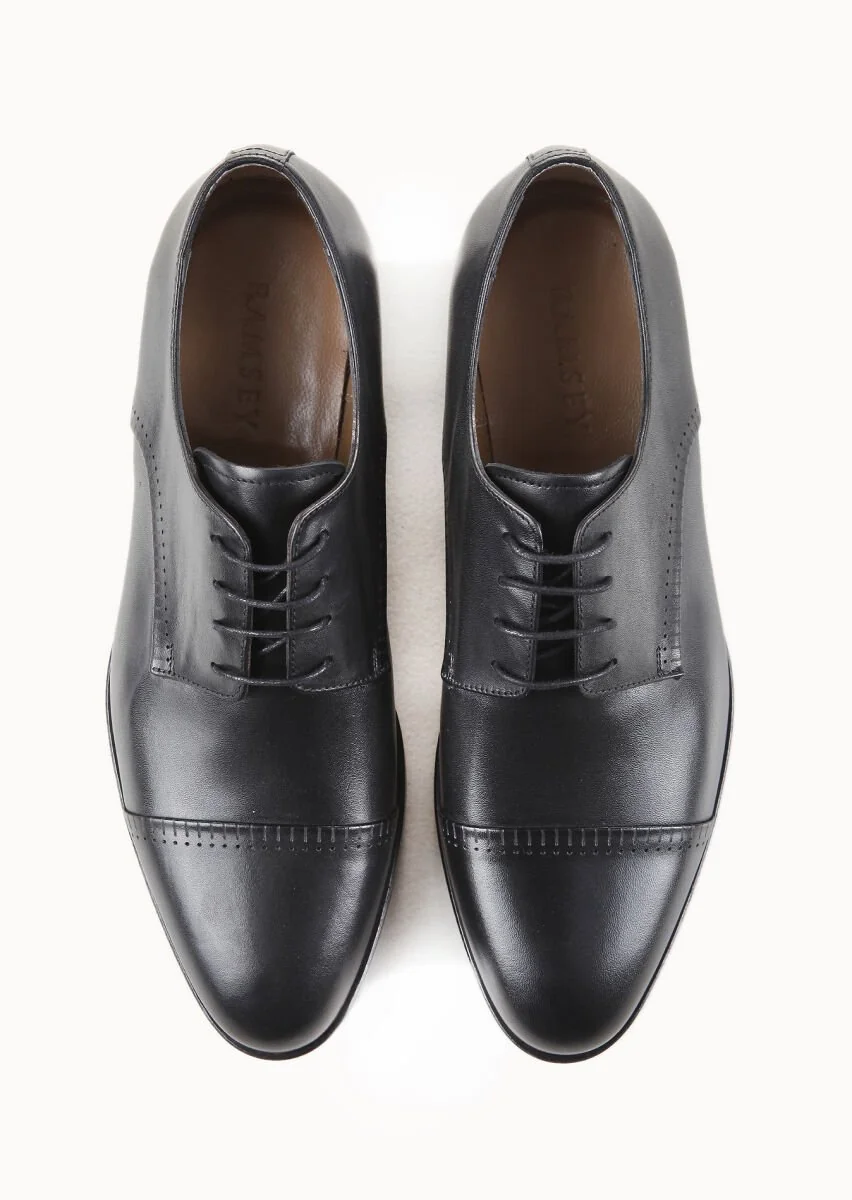 Black Leather Shoes - 5