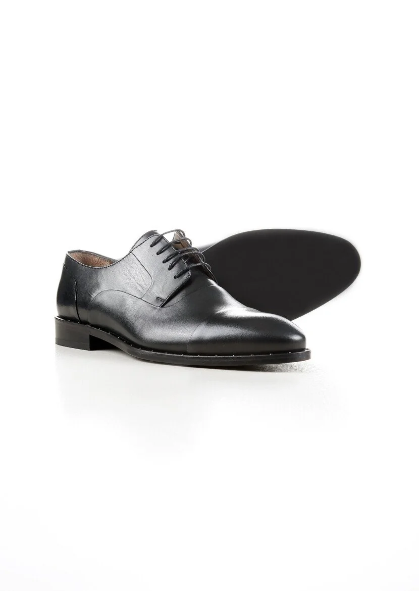 Black Leather Shoes - 4