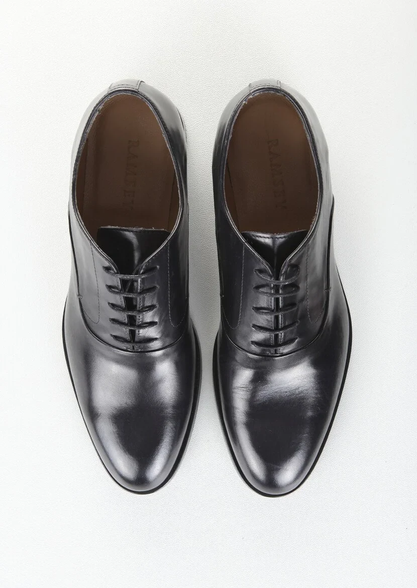 Black Leather Shoes - 5