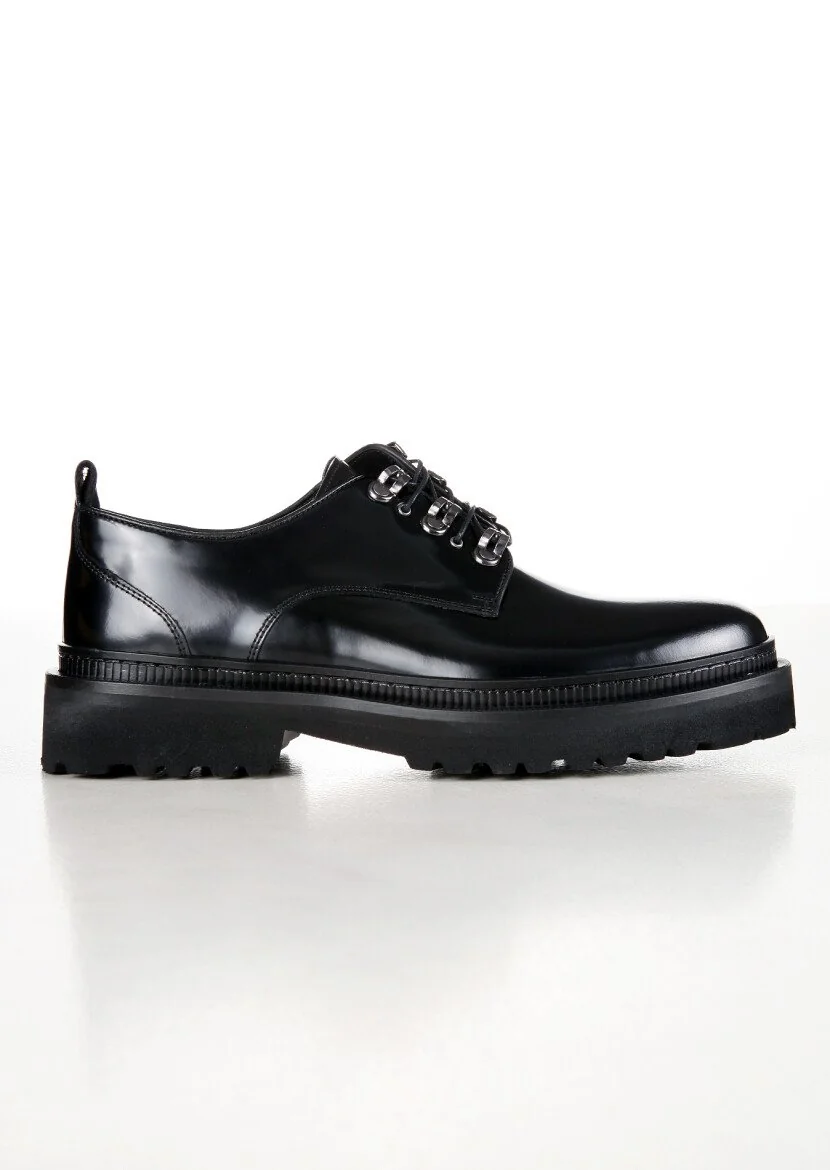 Black Leather Shoes - 1