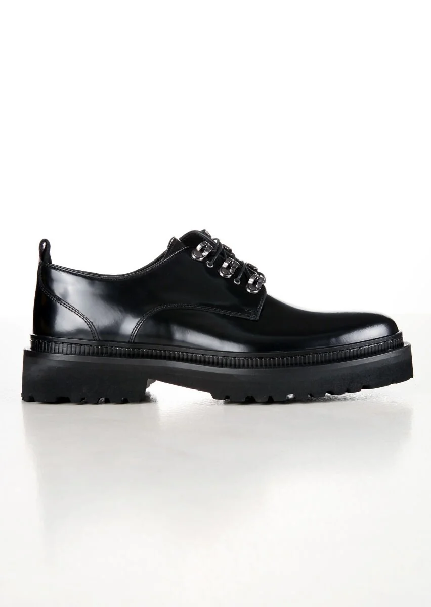 Black Leather Shoes - 1