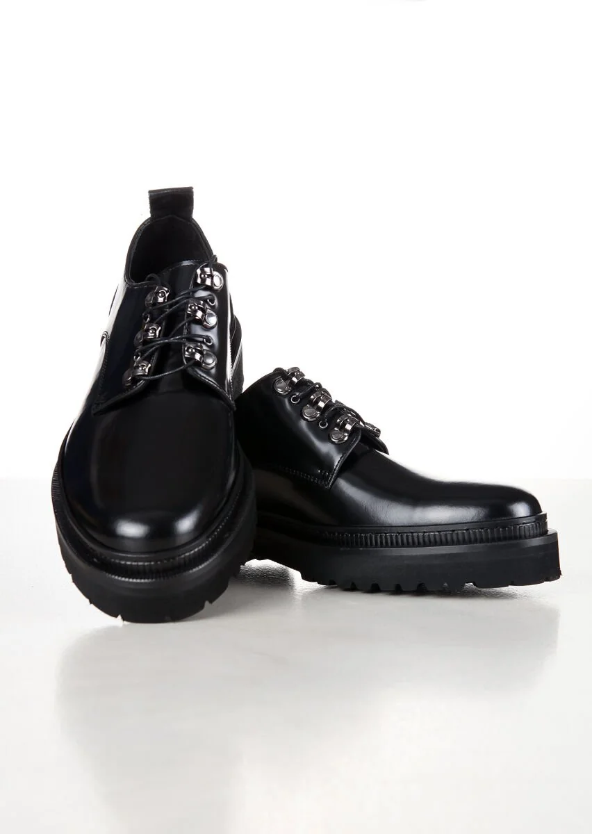 Black Leather Shoes - 2