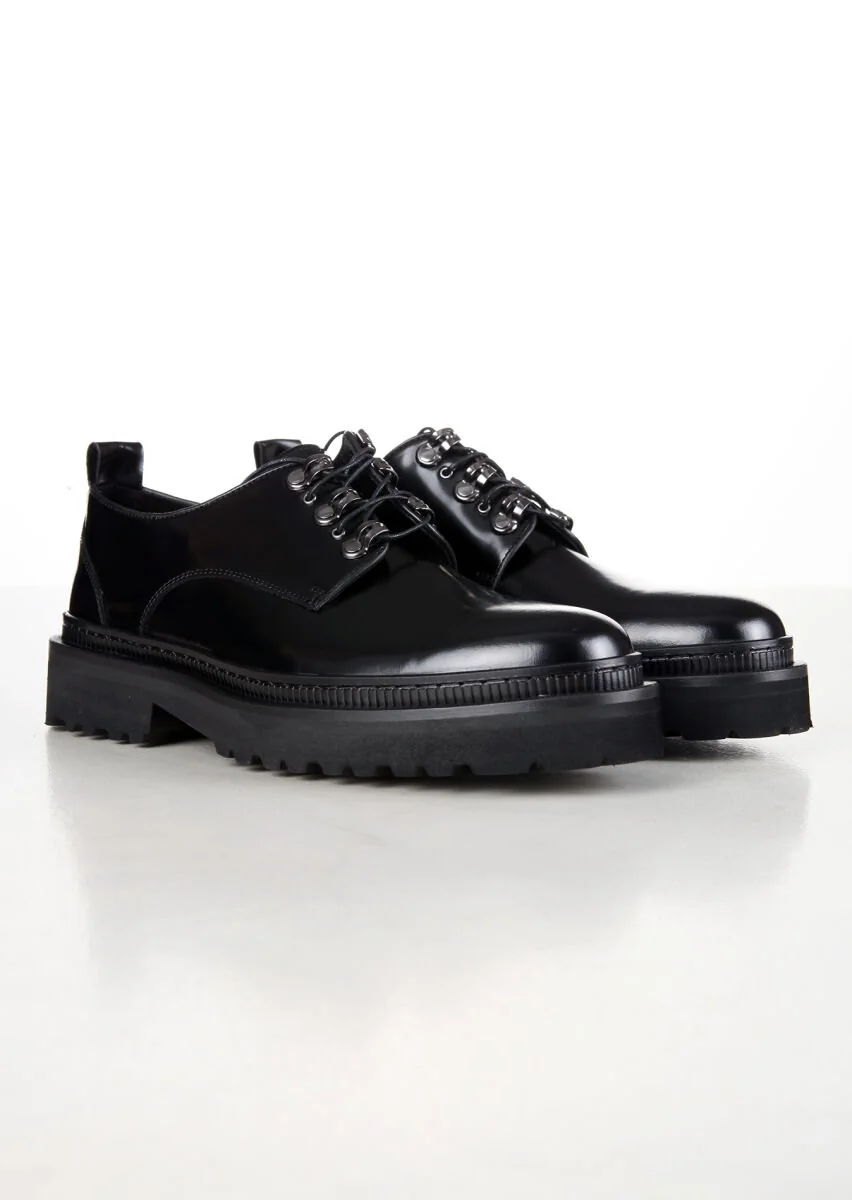 Black Leather Shoes - 3