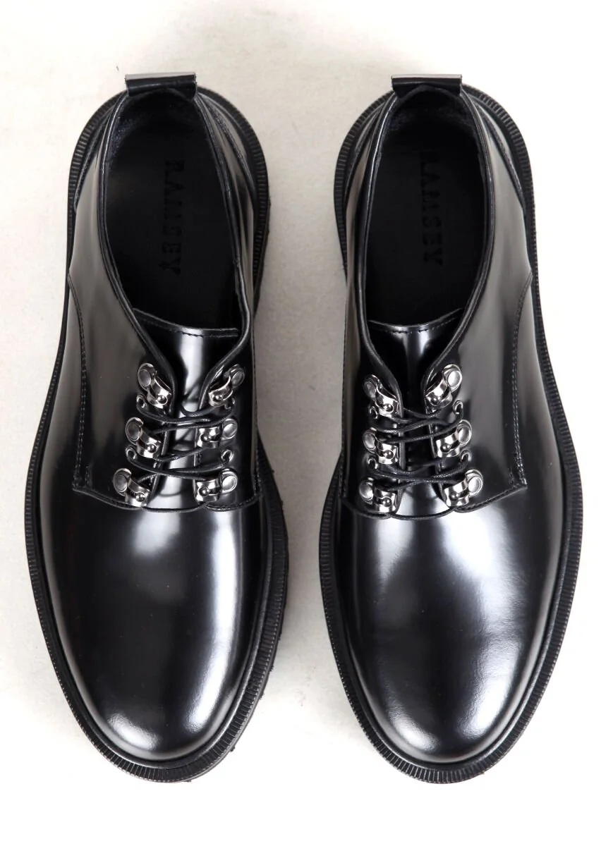 Black Leather Shoes - 5