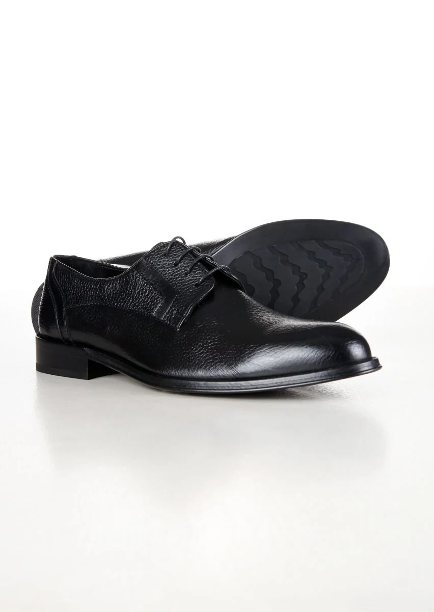Black Leather Shoes - 4