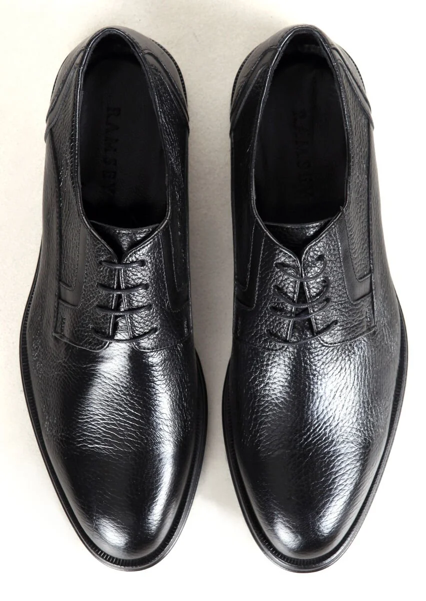 Black Leather Shoes - 5