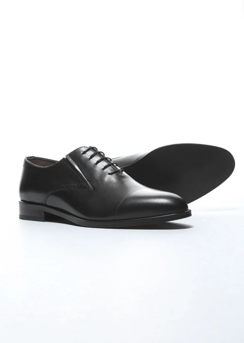 Black Leather Shoes - 4