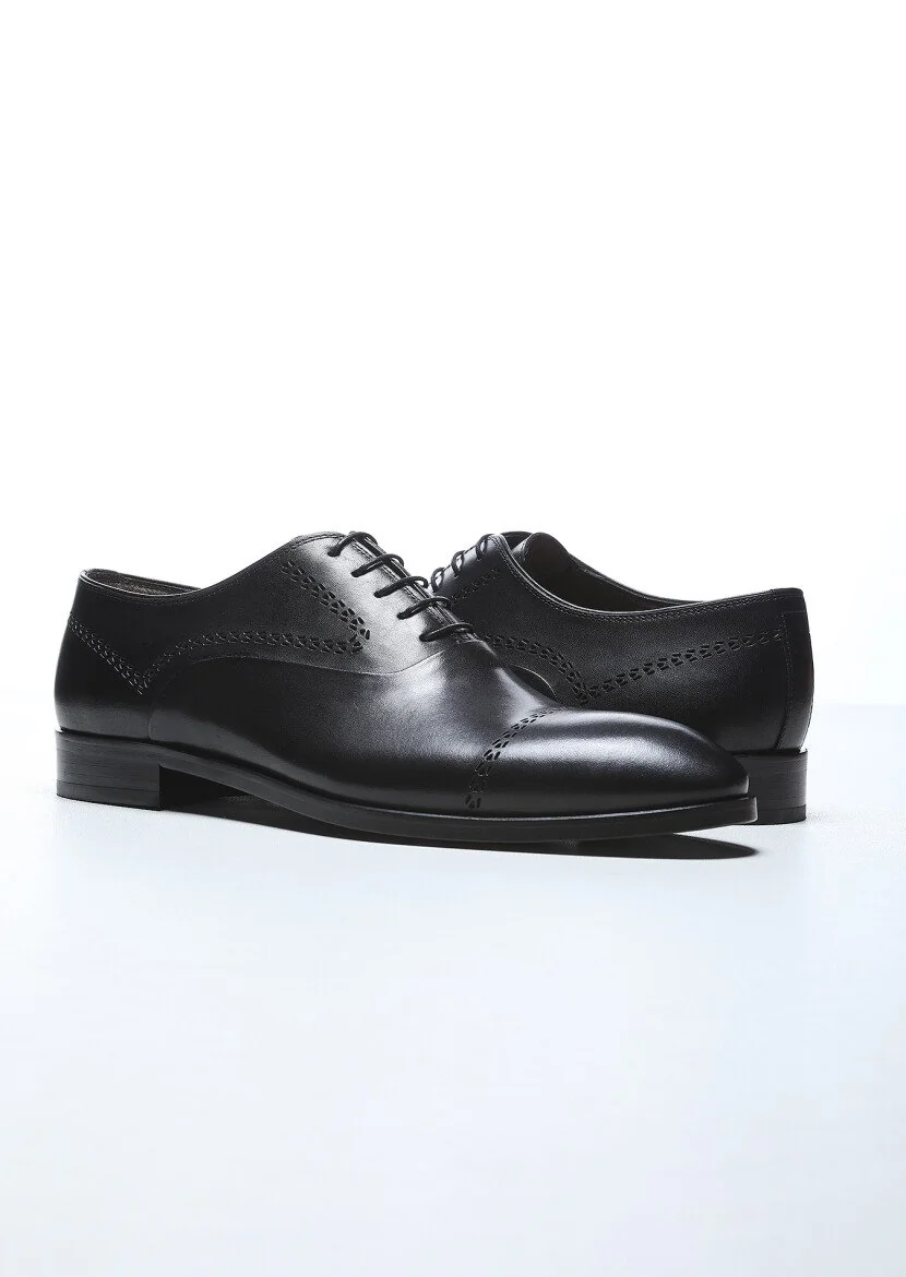 Black Leather Shoes - 3