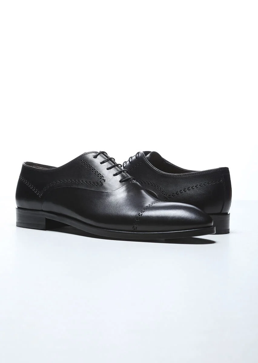 Black Leather Shoes - 3