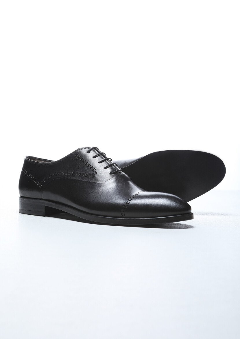 Black Leather Shoes - 4