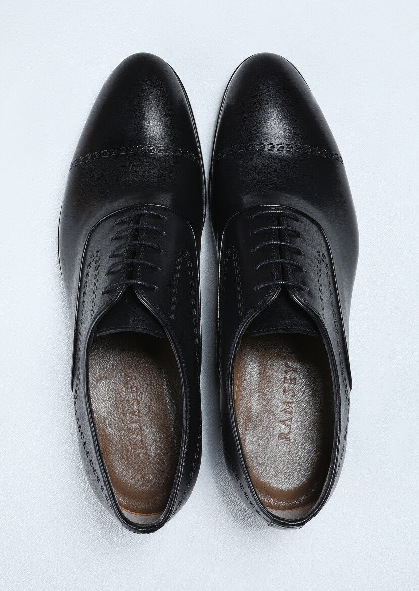 Black Leather Shoes - 5