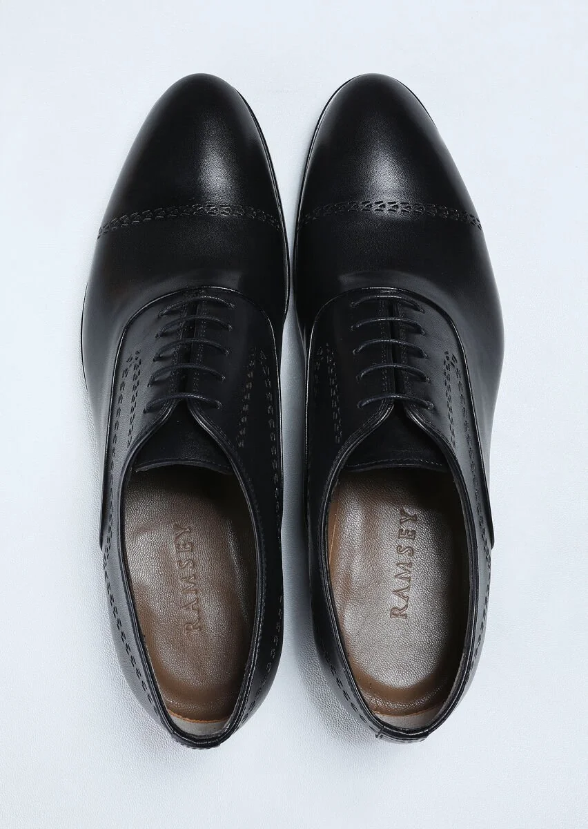 Black Leather Shoes - 5