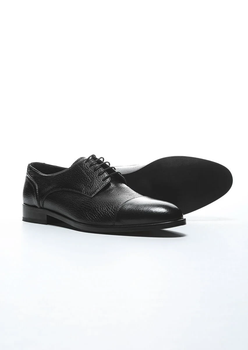Black Leather Shoes - 4