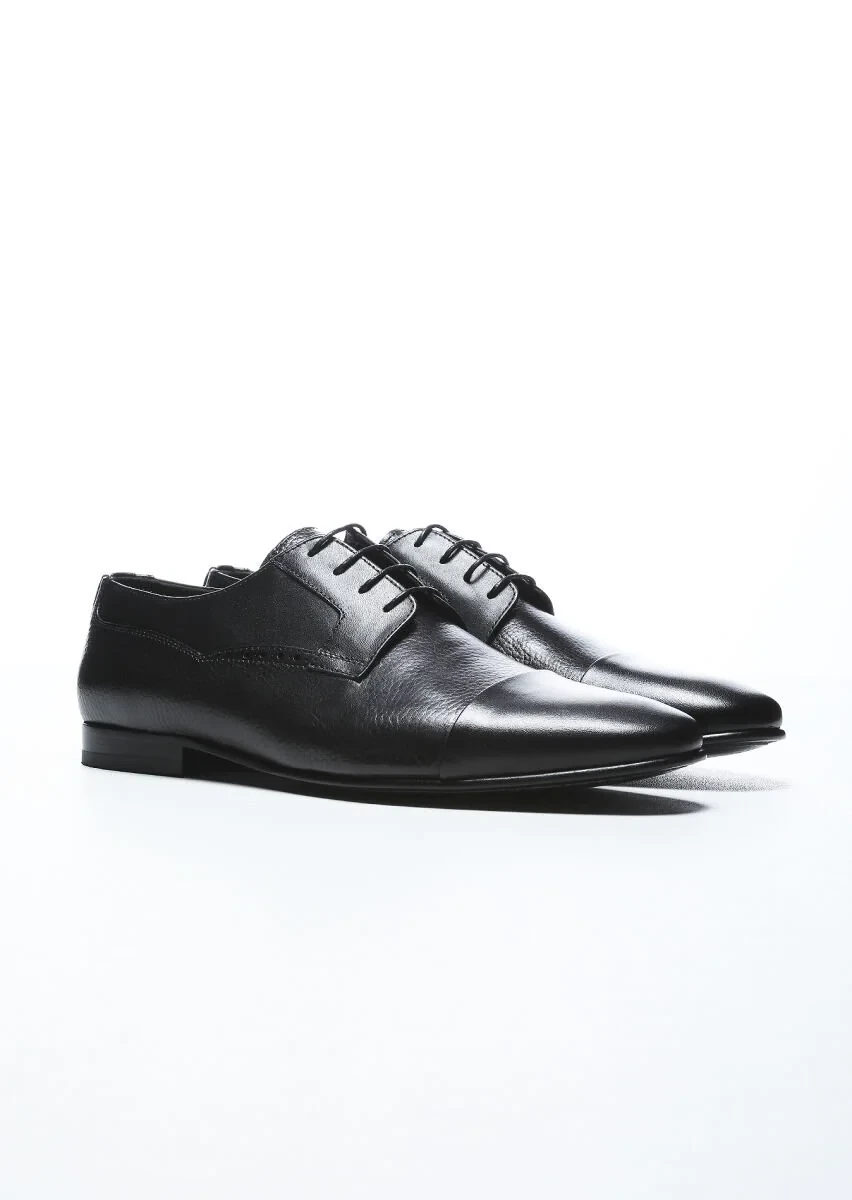 Black Leather Shoes - 2