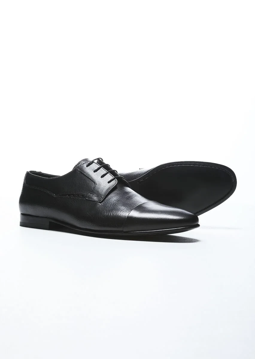 Black Leather Shoes - 4