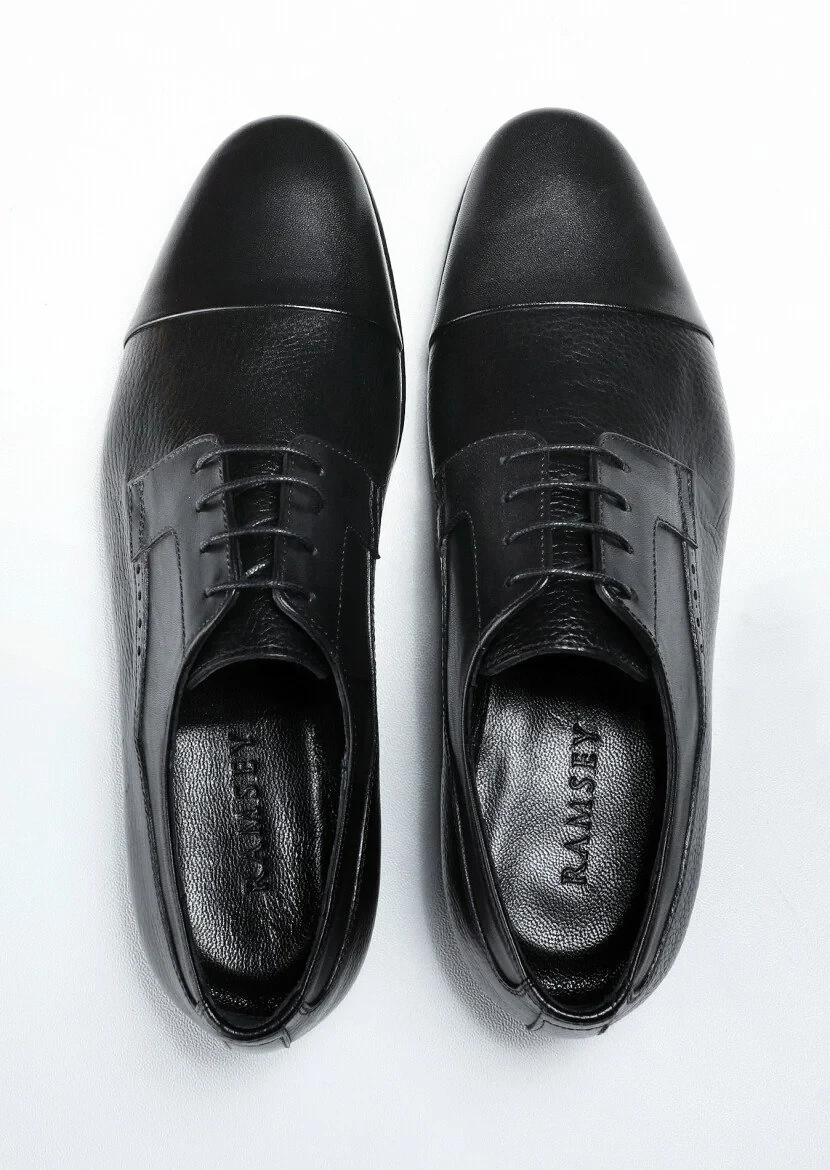 Black Leather Shoes - 5