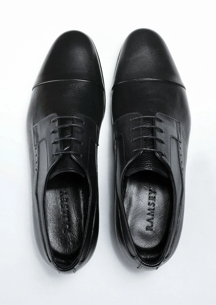 Black Leather Shoes - 5