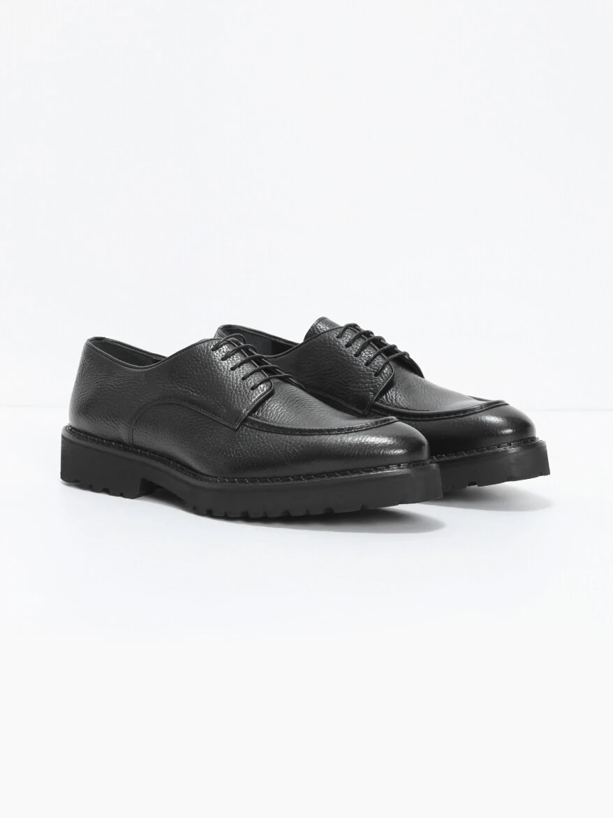Black Leather Shoes - 2