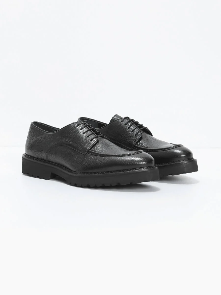 Black Leather Shoes - 2