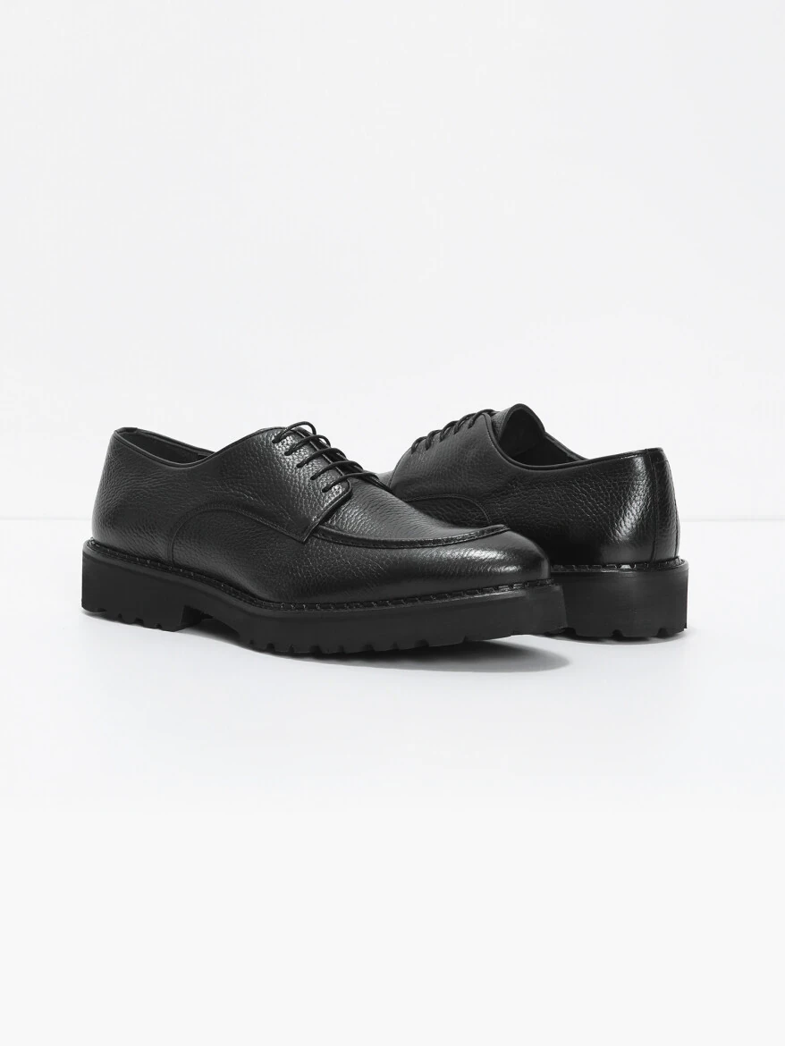 Black Leather Shoes - 3