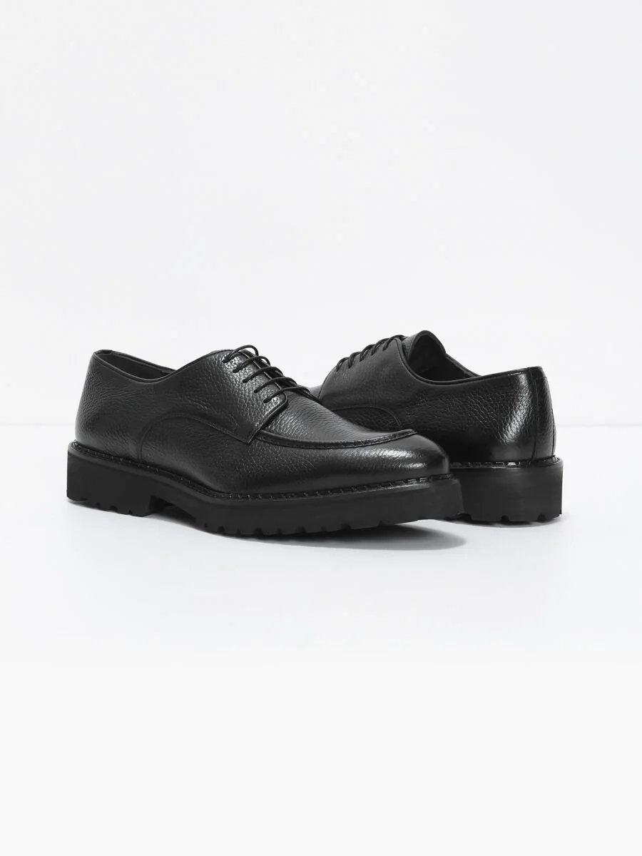 Black Leather Shoes - 3