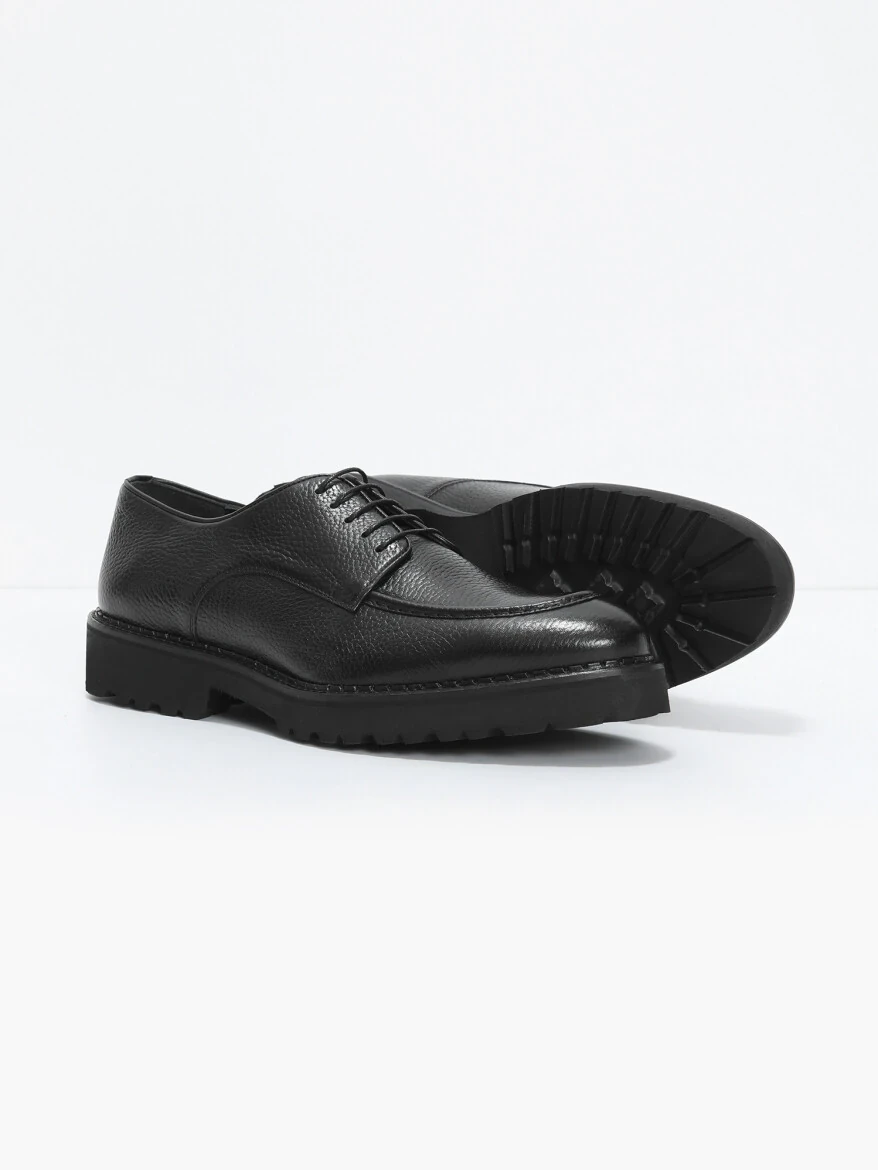 Black Leather Shoes - 4