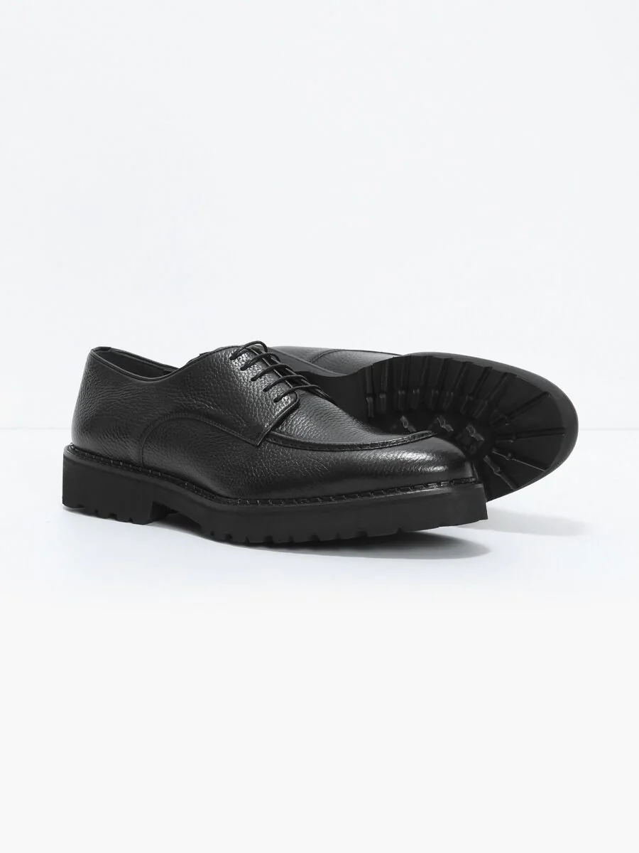 Black Leather Shoes - 4