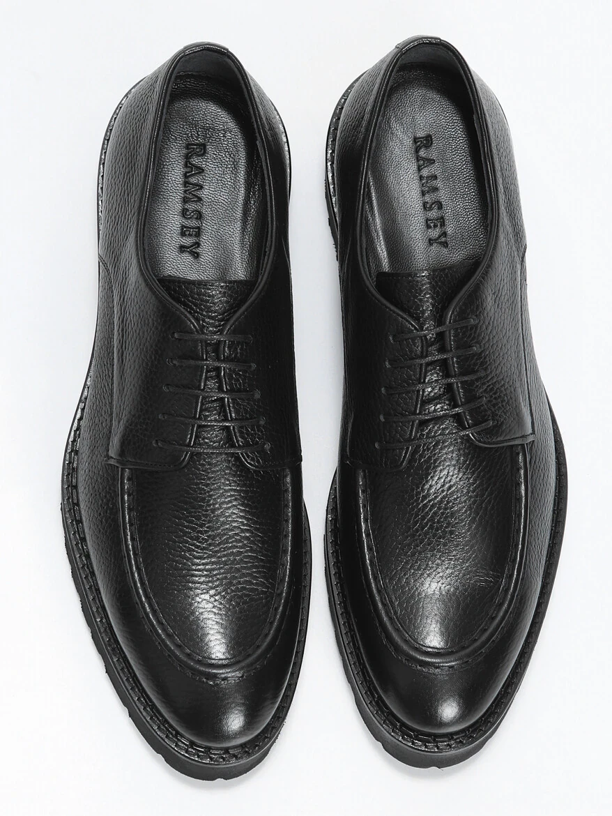 Black Leather Shoes - 5