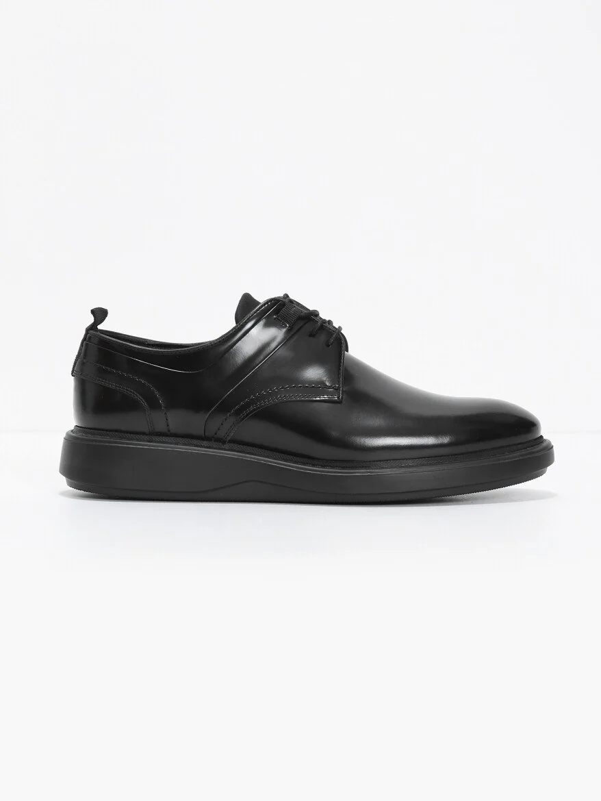 Black Leather Shoes - 1