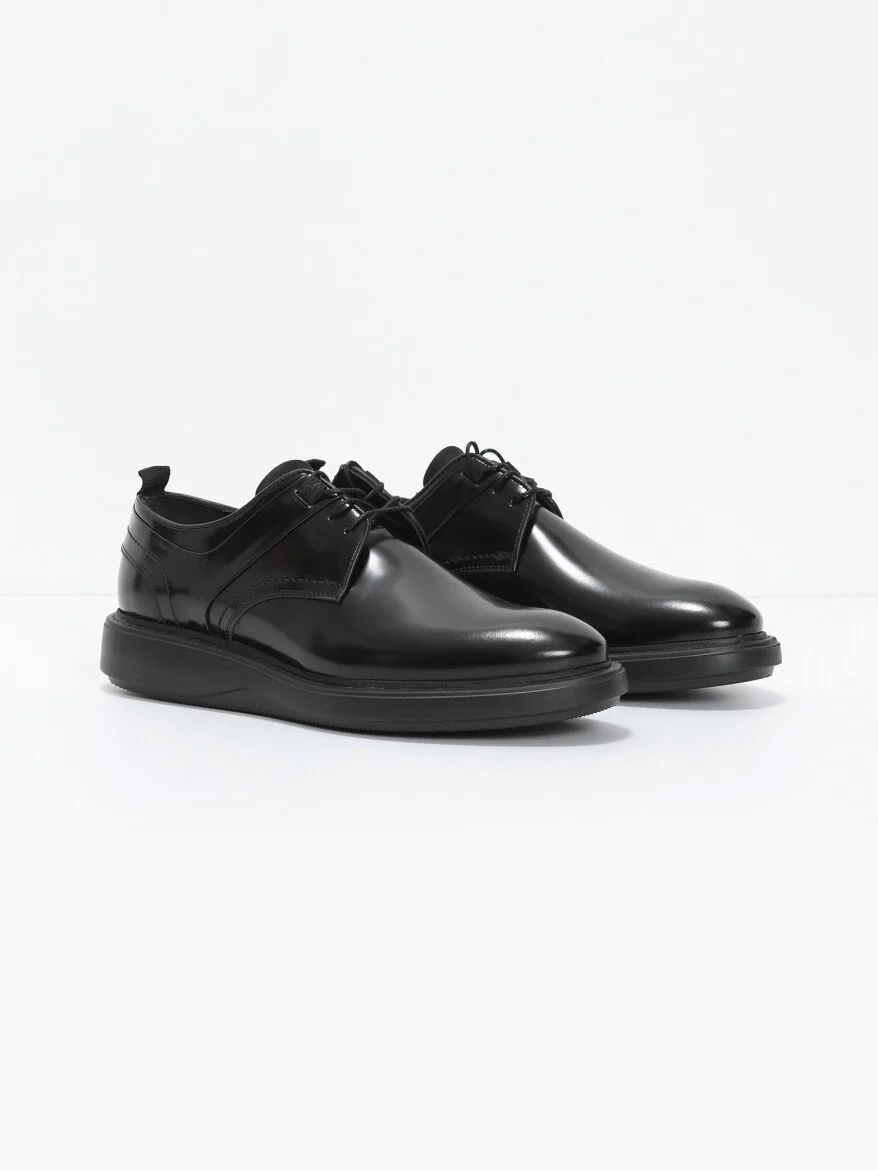 Black Leather Shoes - 2