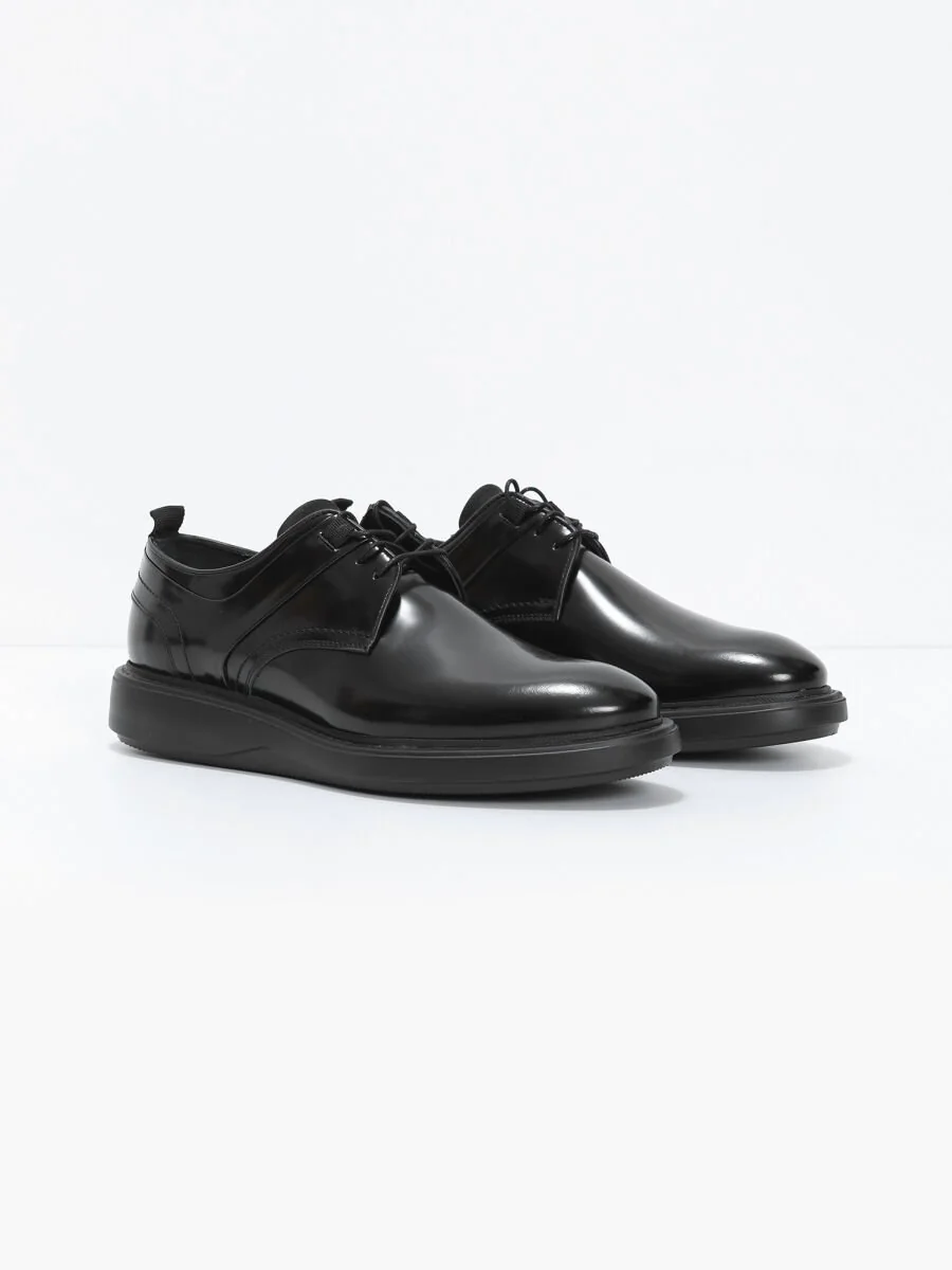 Black Leather Shoes - 2