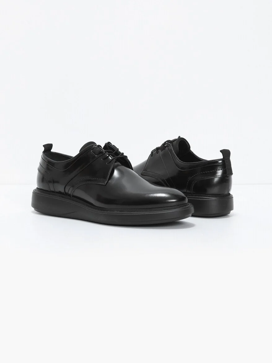 Black Leather Shoes - 3