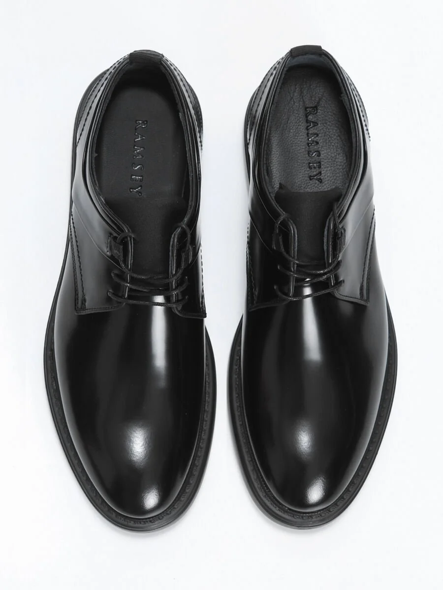 Black Leather Shoes - 5