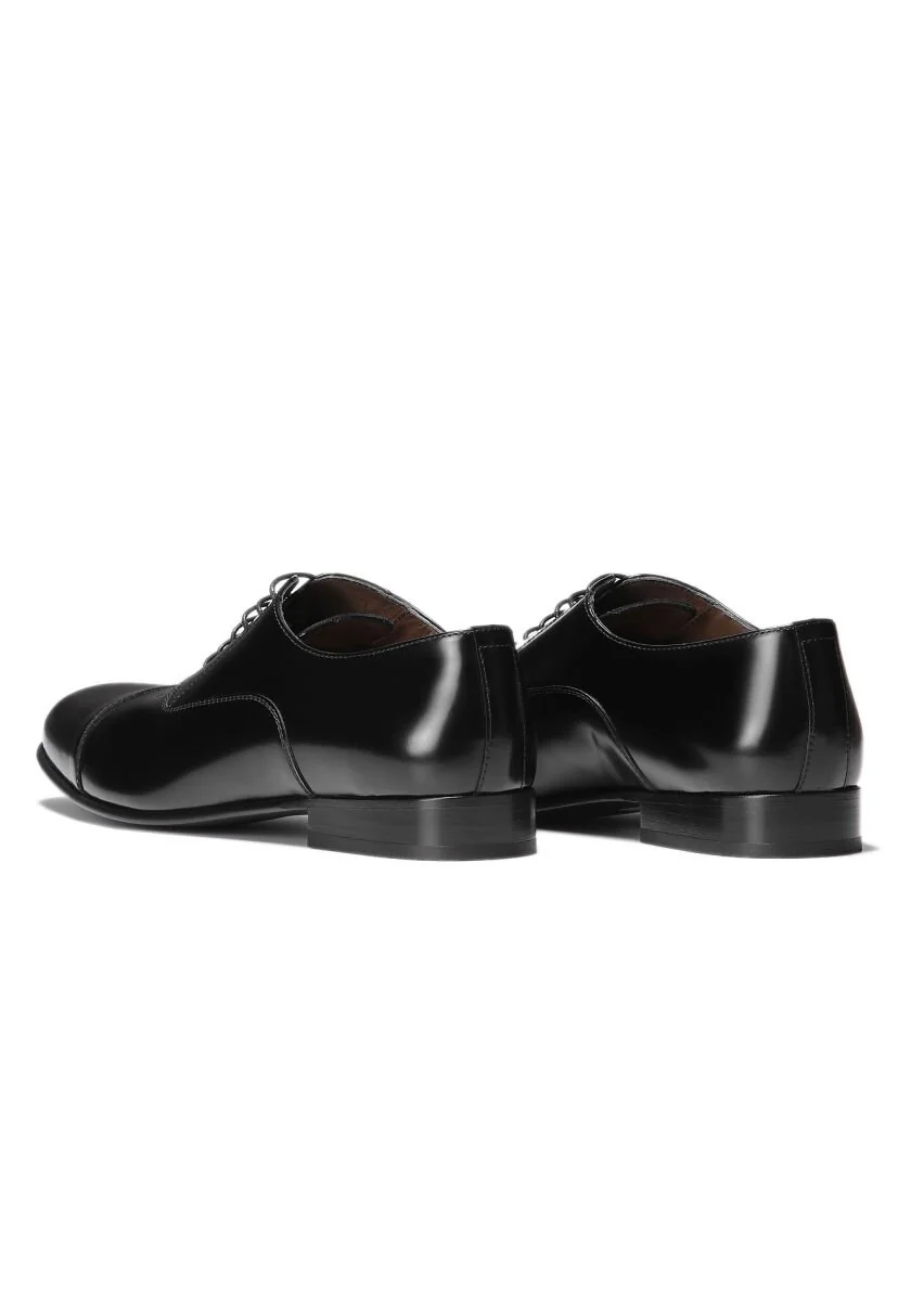 Black Leather Shoes - 4