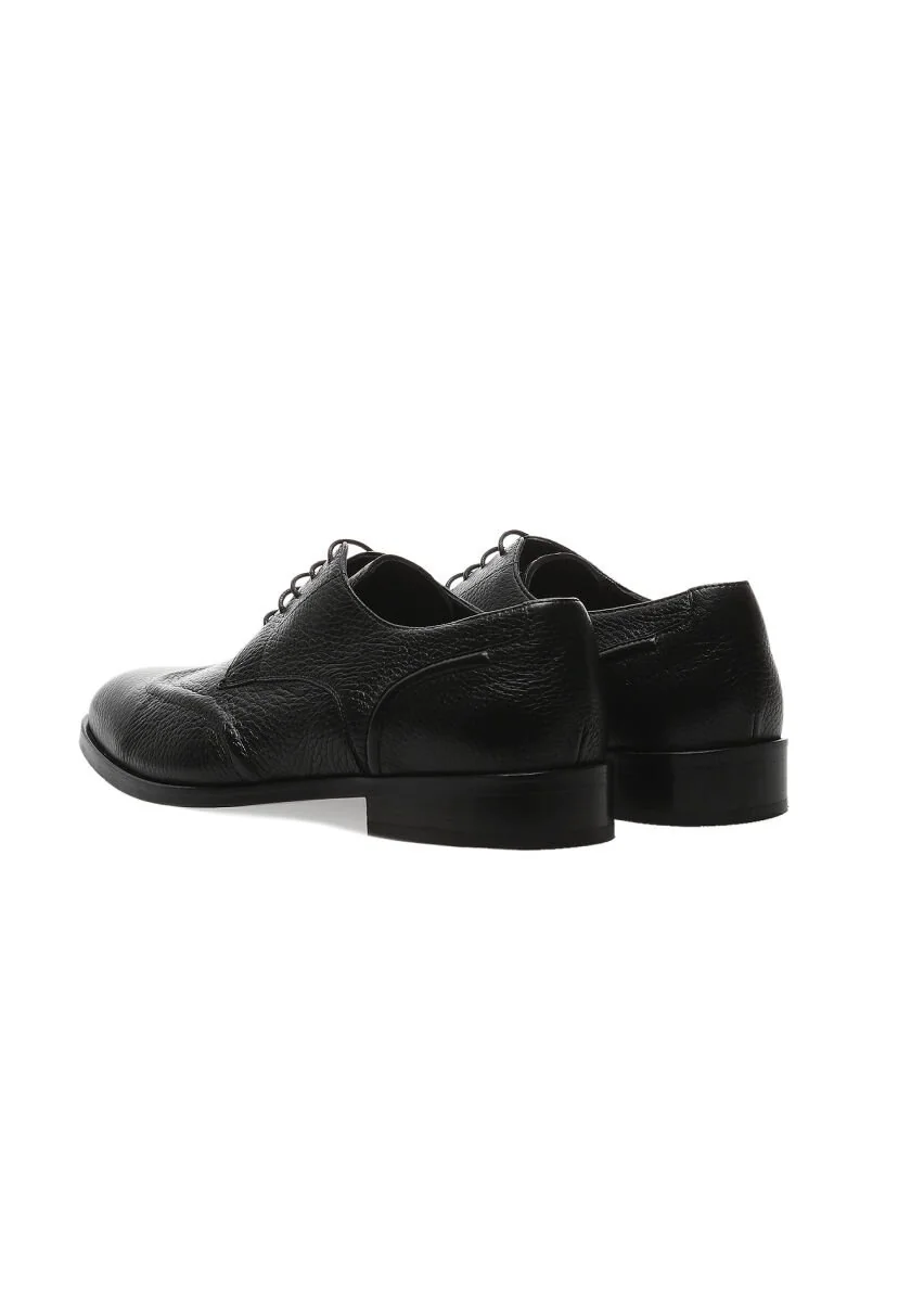 Black Leather Shoes - 4