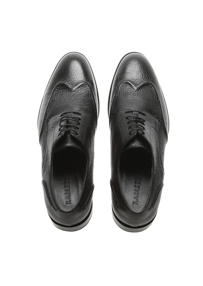 Black Leather Shoes - 5