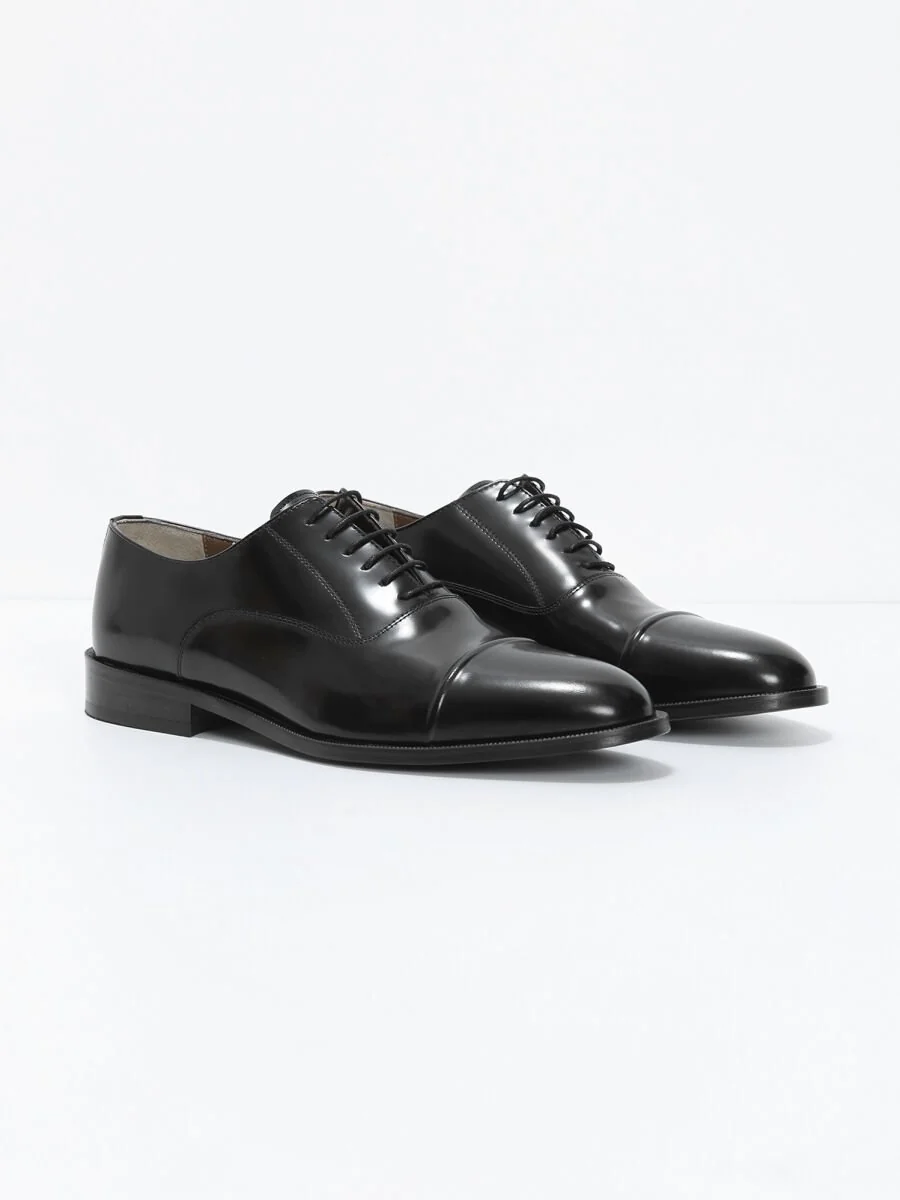 Black Leather Shoes - 2
