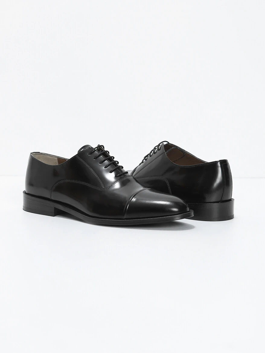 Black Leather Shoes - 3